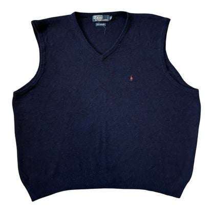 XXL Ralph Lauren Lambswool Navy Sweater Vest