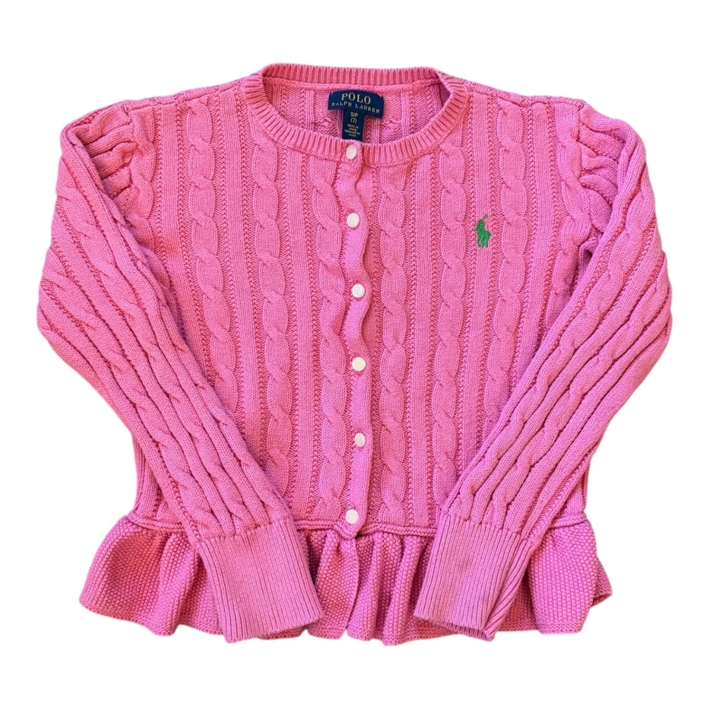 Aged 7 Ralph Lauren Pink Cardigan