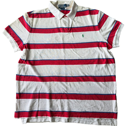 XXL Polo Ralph Lauren Red Striped Polo Shirt