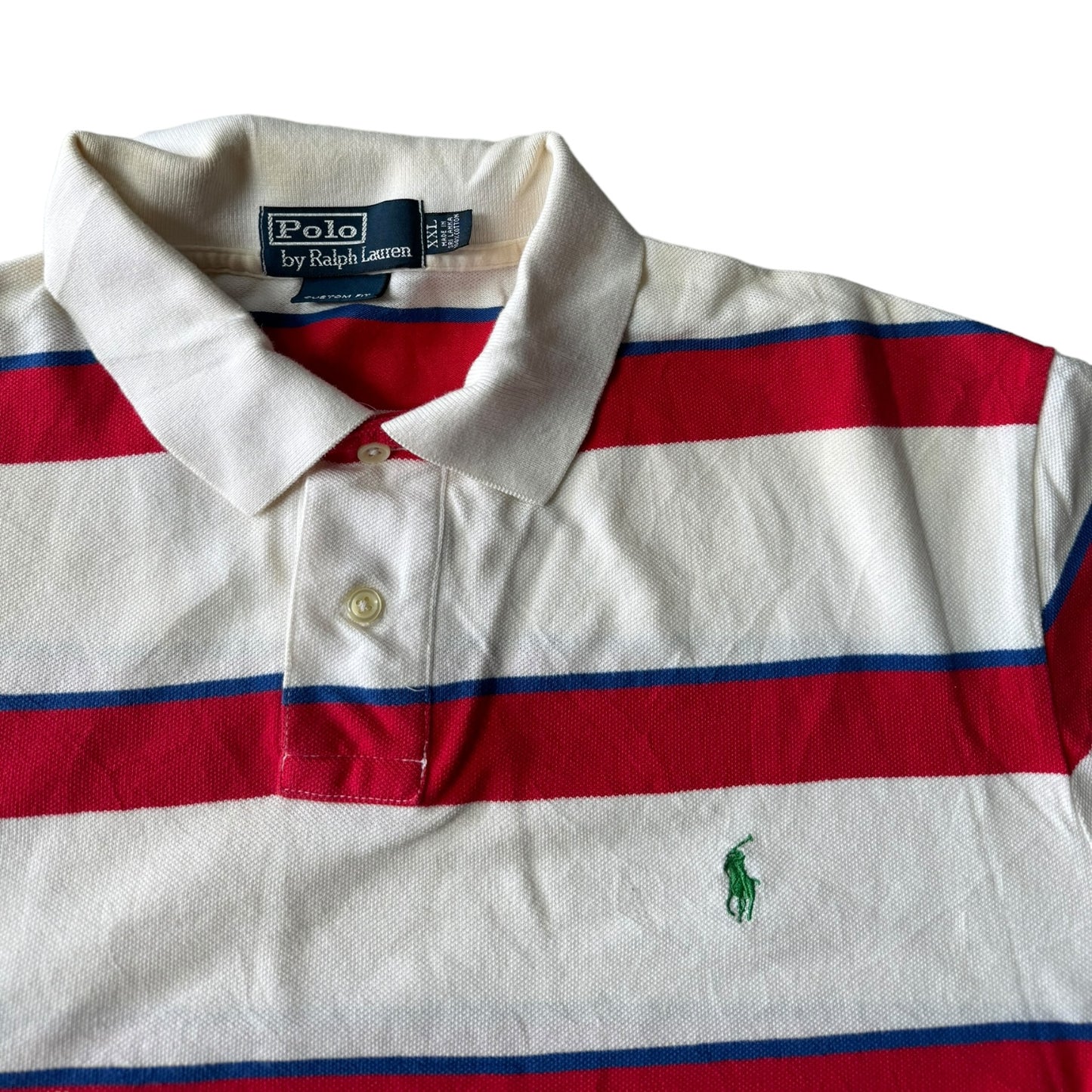 XXL Polo Ralph Lauren Red Striped Polo Shirt