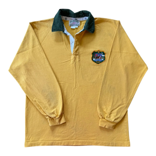 Large Clouds Australia Yellow Rugby Shirt