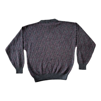 Large Alessandre B Grey Knitted Jumper