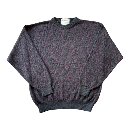 Large Alessandre B Grey Knitted Jumper