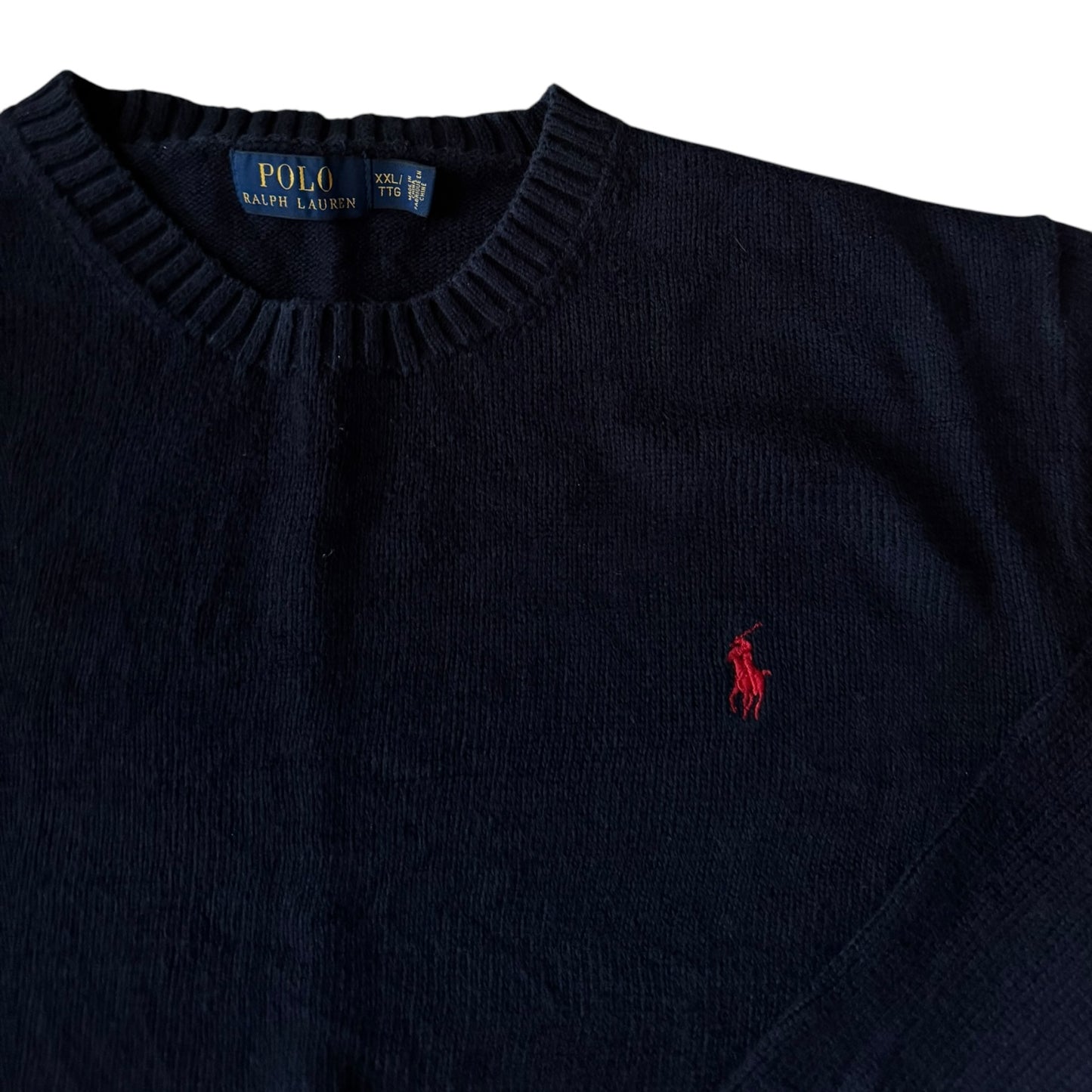 XXL Ralph Lauren Navy Knitted Sweater