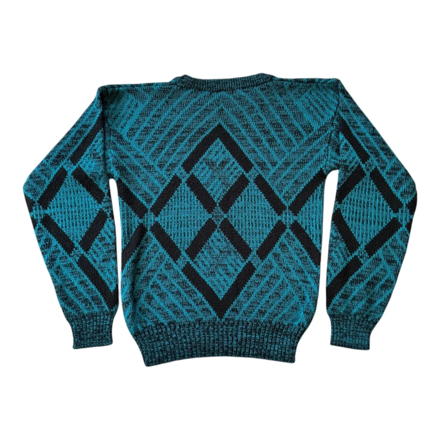 Womans Medium Funky Blue Knit