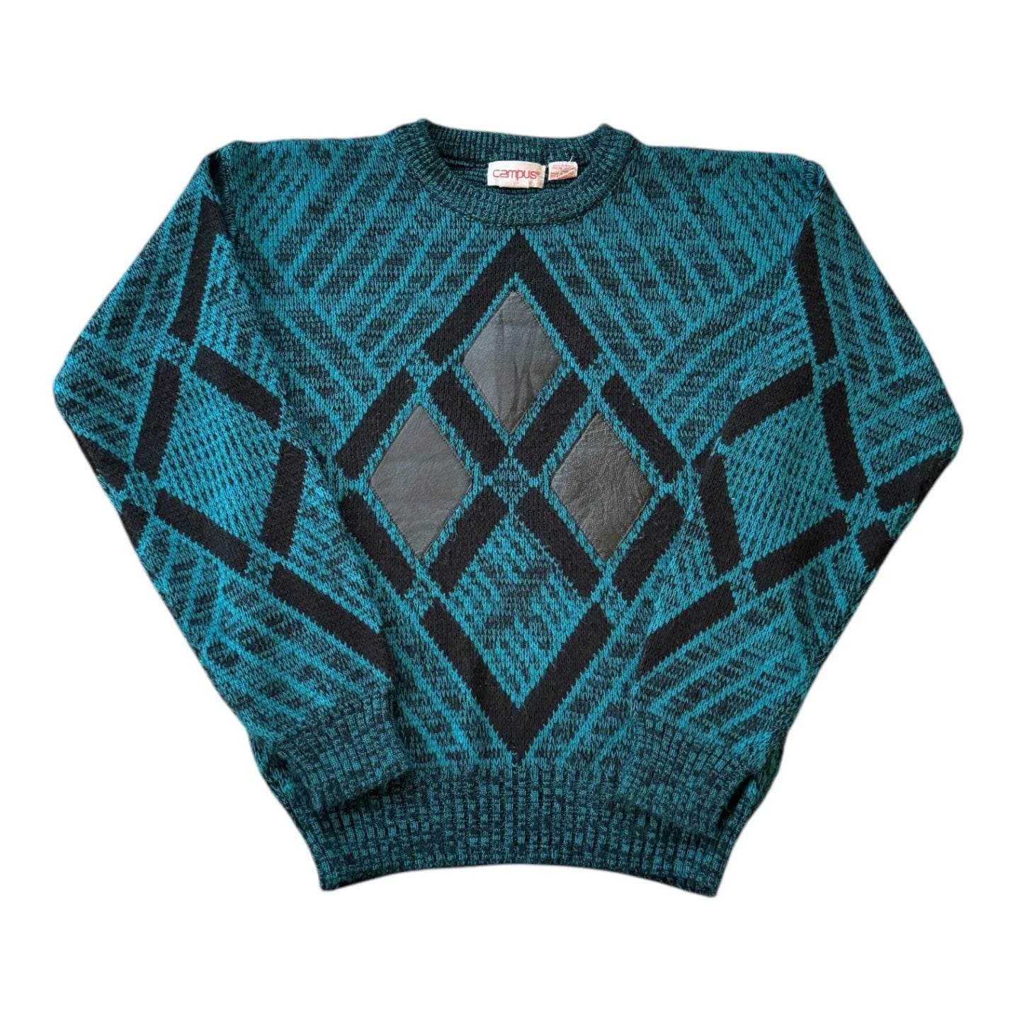 Womans Medium Funky Blue Knit