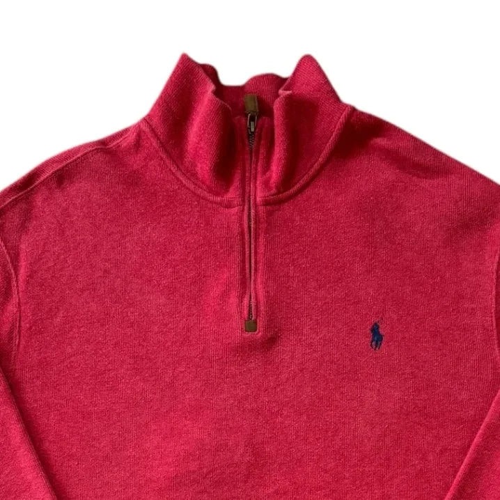 Extra large Ralph Lauren Red 1/4 Zip Top